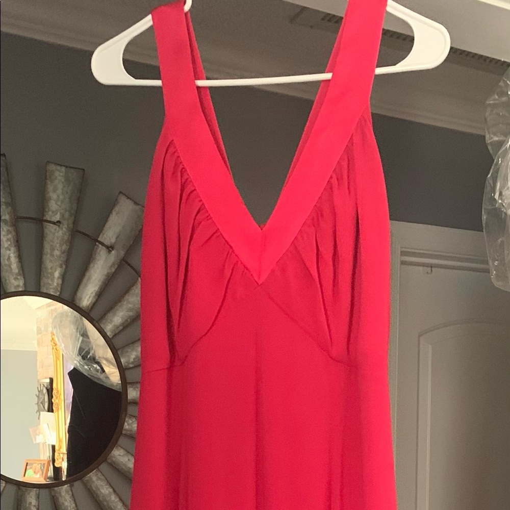 Long length Bridal party or prom gown. Pink. Size 12. Like new.